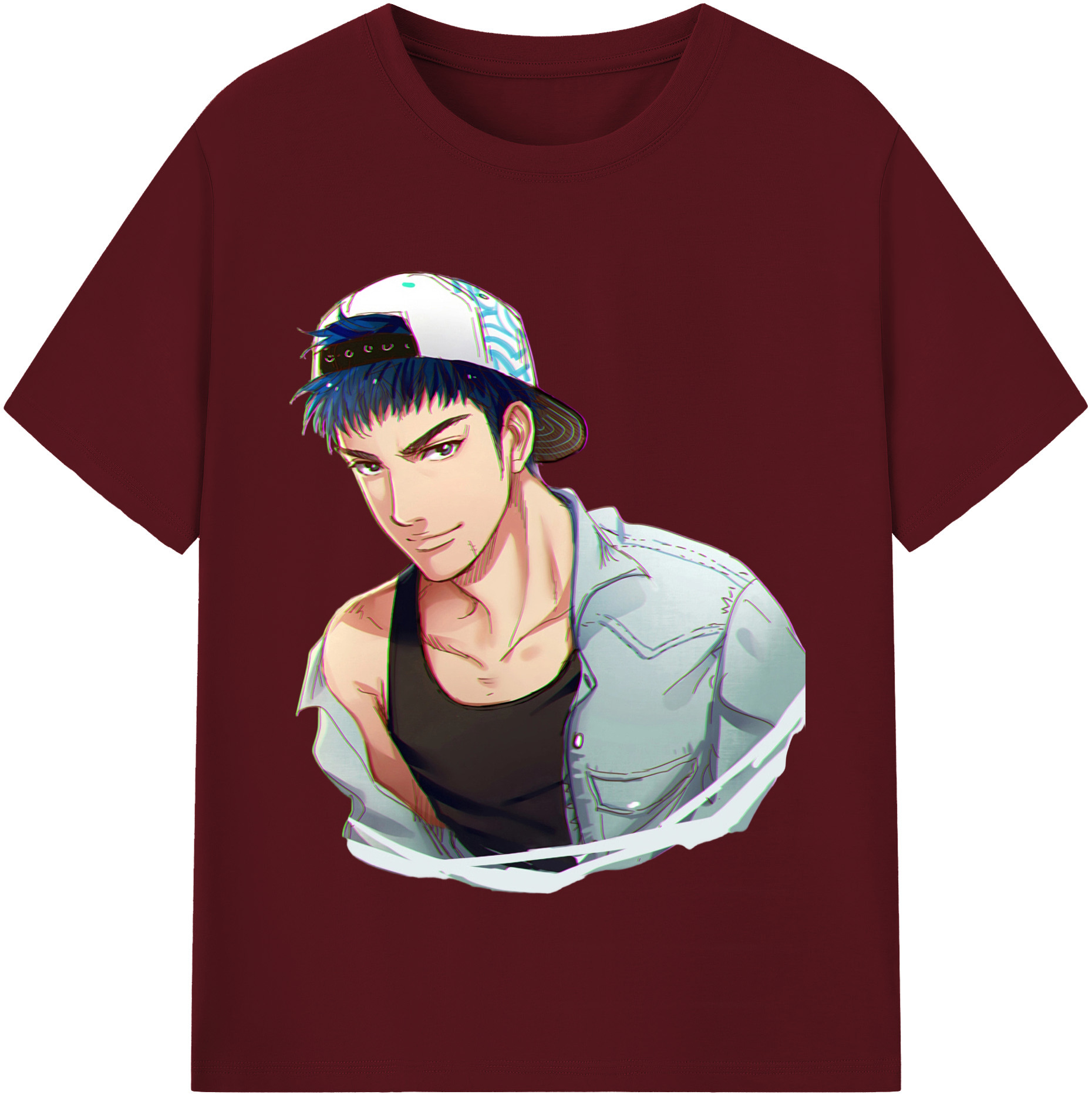 SLAM DUNK／スラムダンク 綿100％半袖Tシャツ（フロントプリント）
